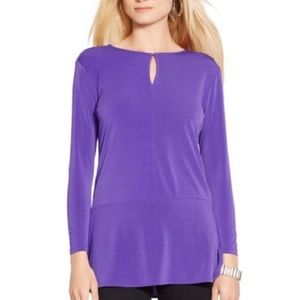 Lauren, Ralph Lauren Keyhole Jersey Top